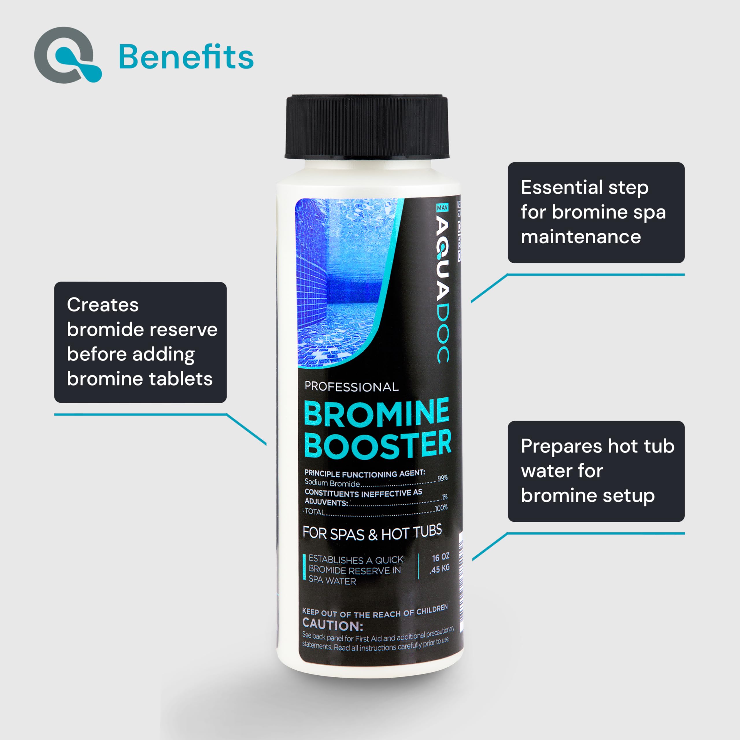 Granular form of MAV AquaDoc Bromine support