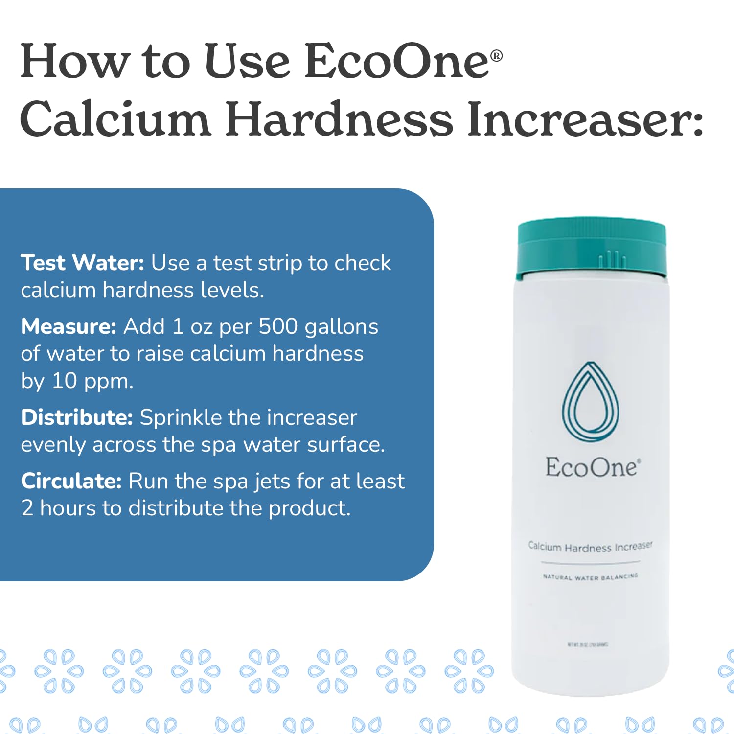 granular powder of ecoone Calcium Hardness Increaser