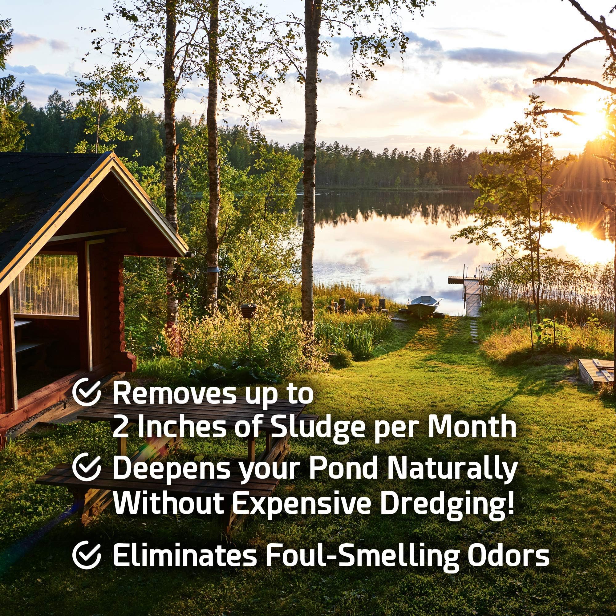 Granules of Cabin Obsession Pond Sludge Remover