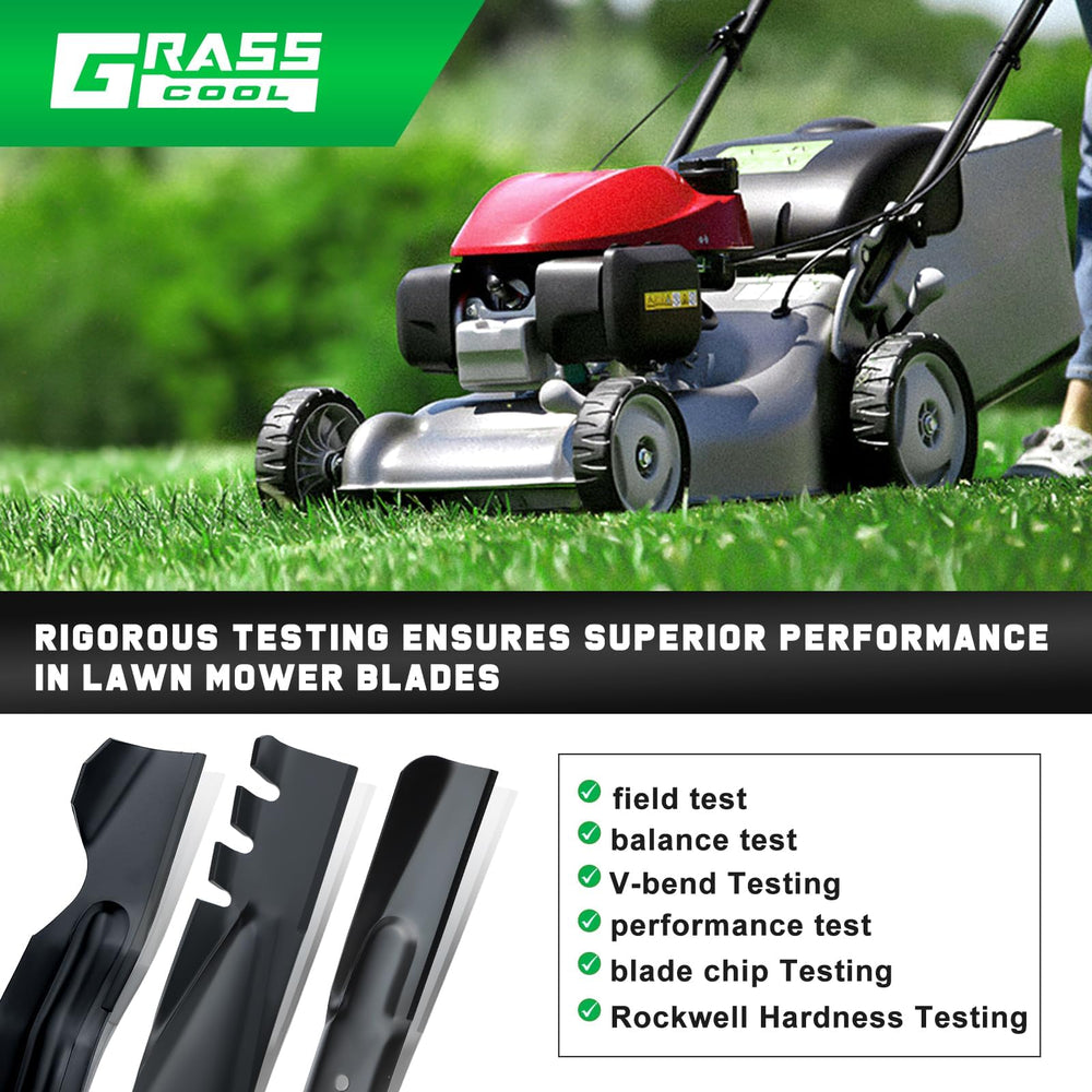 Grasscool 21-inch mower mulching blade with specifications