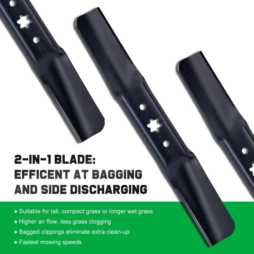 Grasscool blades in use on a lawn mower