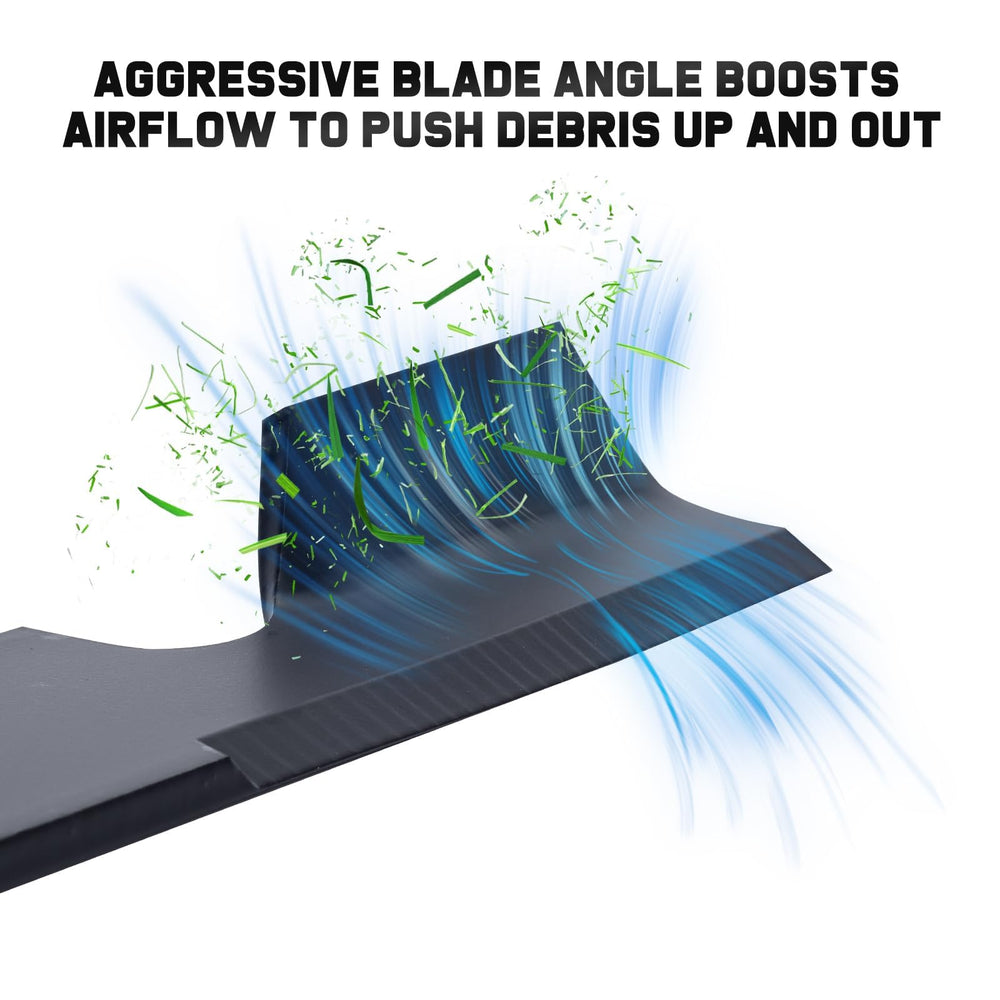Grasscool blades installed on a mower
