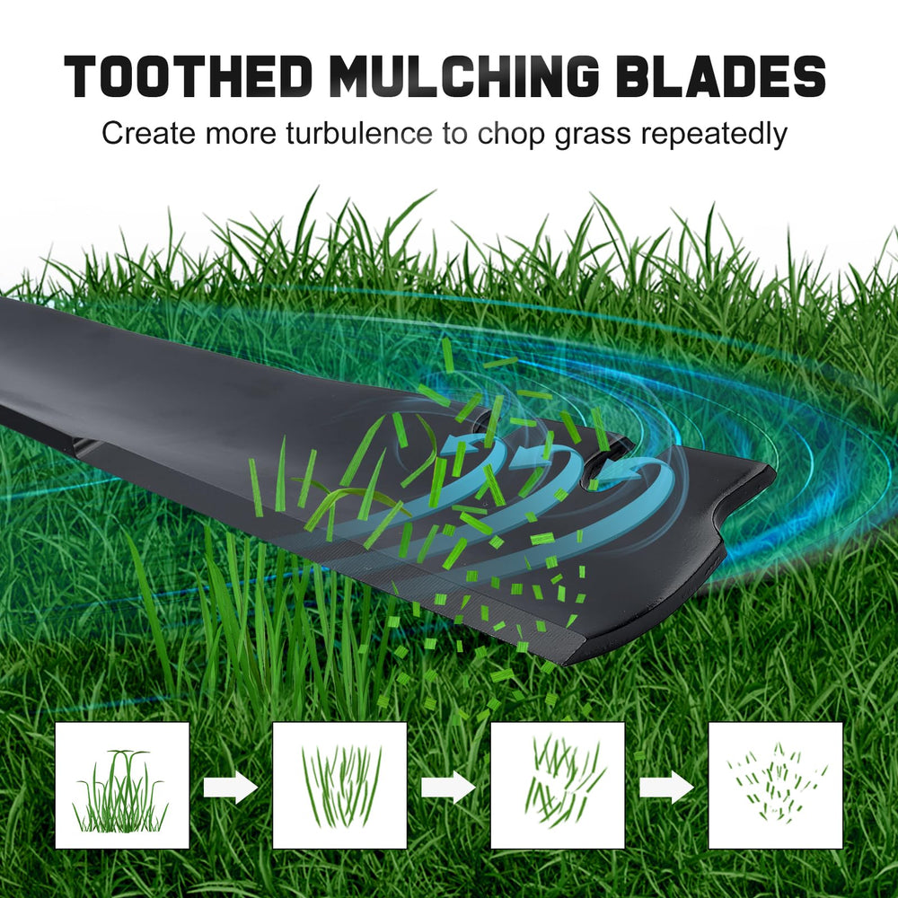 Grasscool replacement blades with a black finish