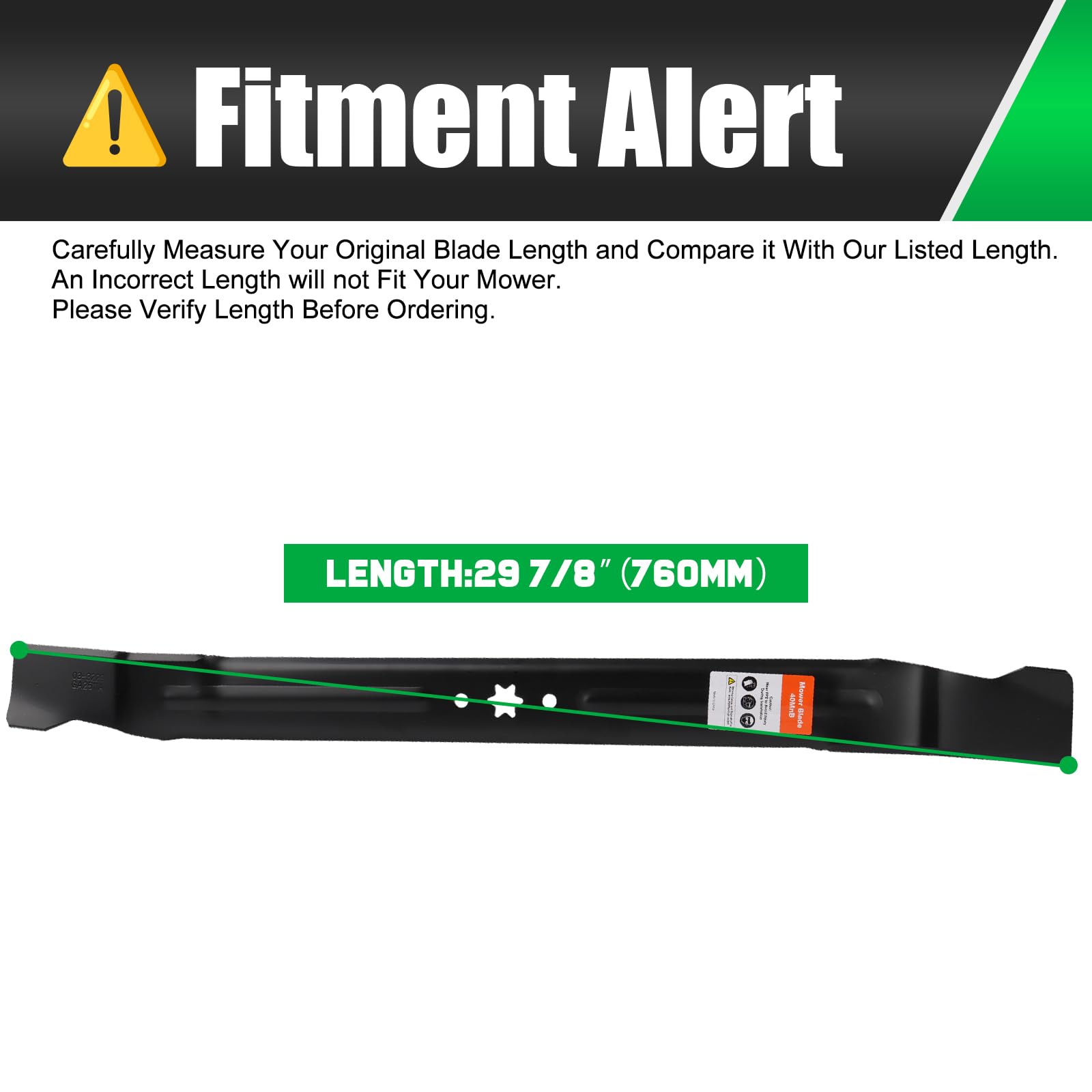 Grasscool TB30 Mower Blade side view
