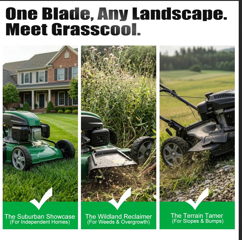 Grasscool TB30 Mower Blade with rust prevention coating