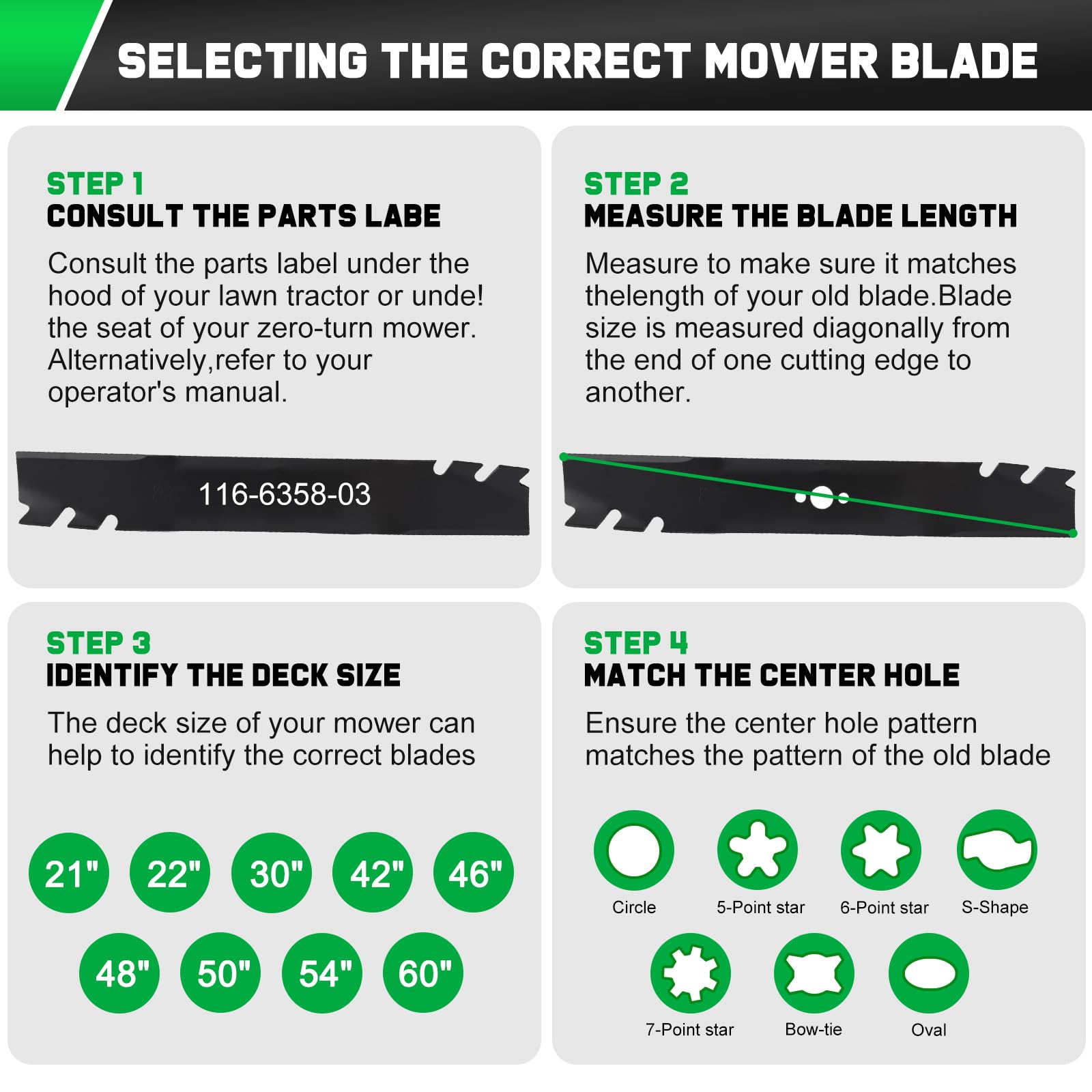 Grasscool Timemaster 30" mower mulching blade side view