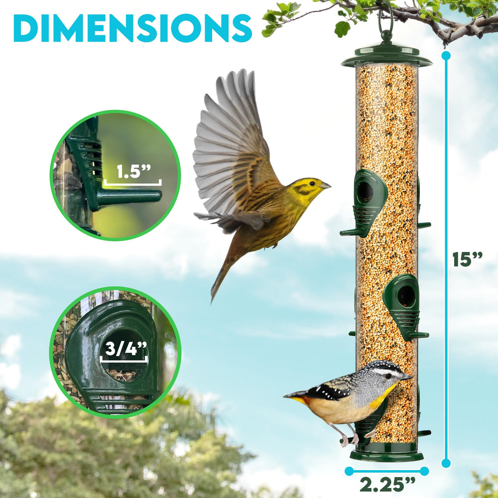 Gray Bunny Squirrel Proof Bird Feeder packaging details