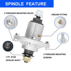 Grease fitting detail on ZALANA Spindle Assembly