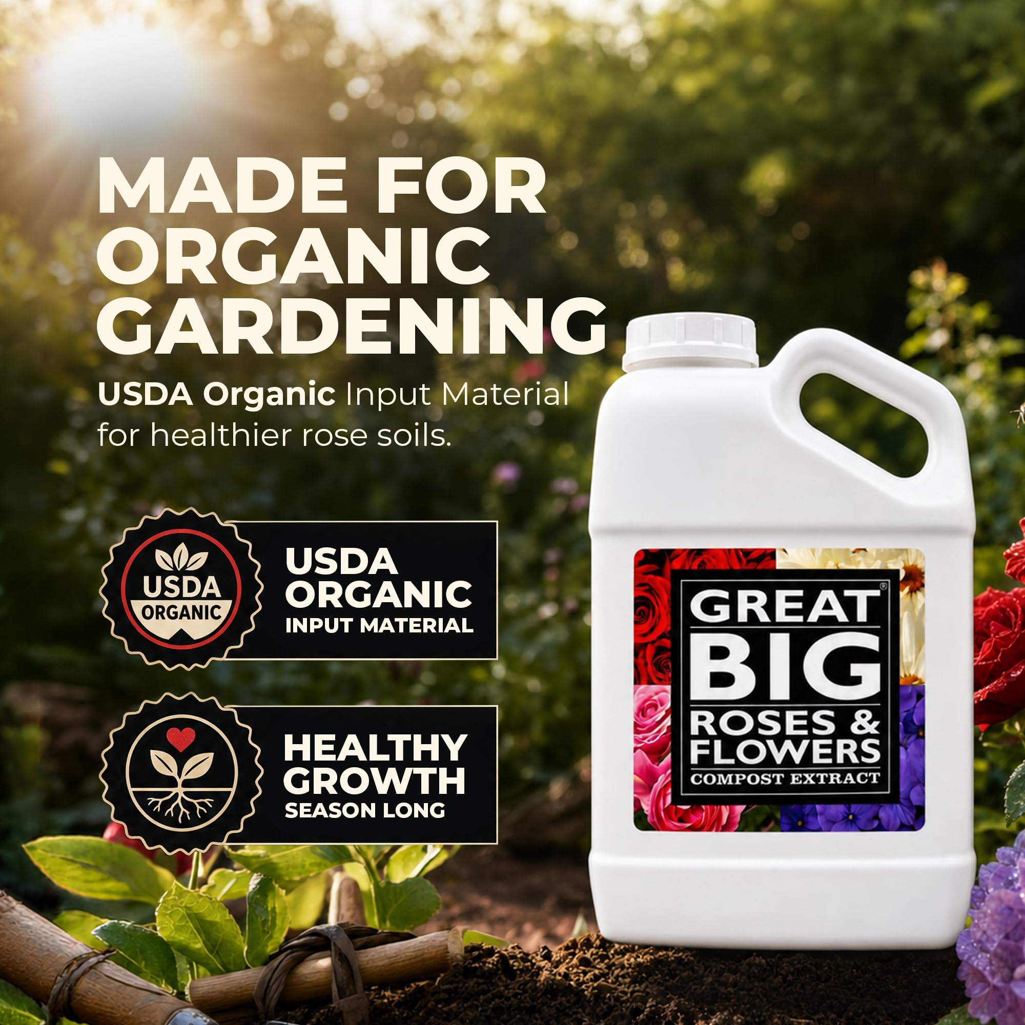 Great Big Plants Fertilizer support 1 Gallon side view