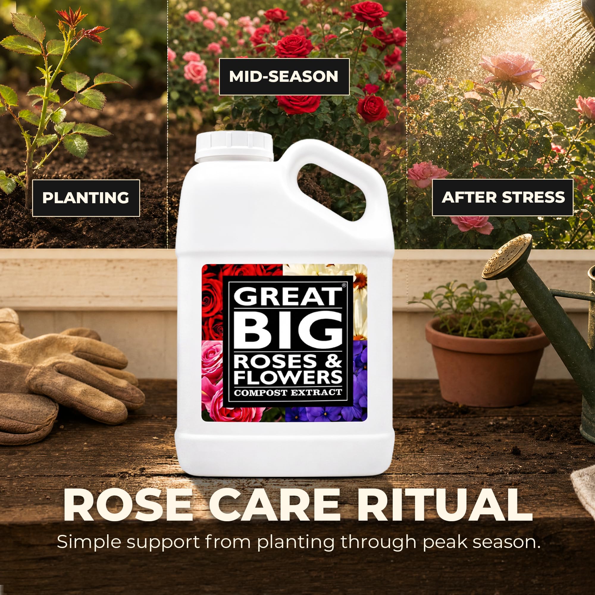 Great Big Plants Fertilizer support mixing process