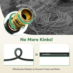 GreatBuddy Garden Hose 10ft rolled up for storage
