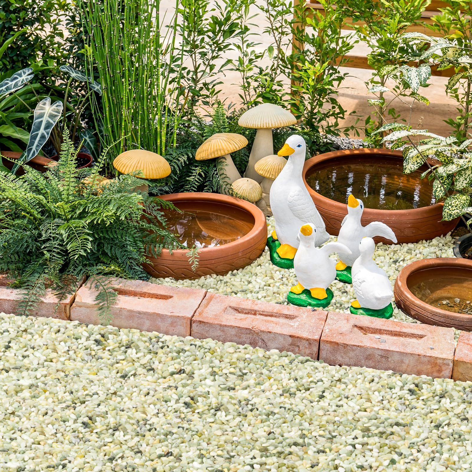 GreatBuddy jade pebbles displayed in a clear container