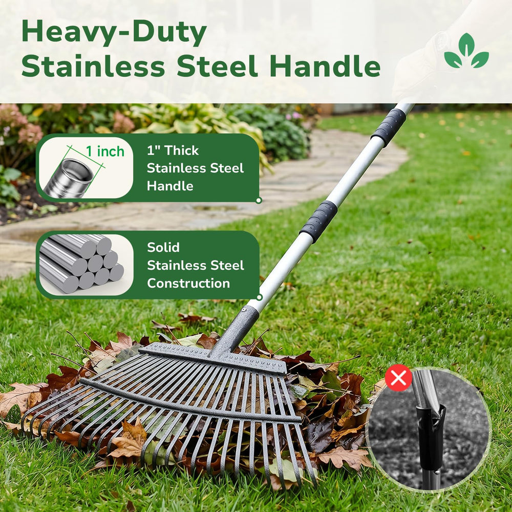 GreatBuddy Leaf Rake and bags set displayed together