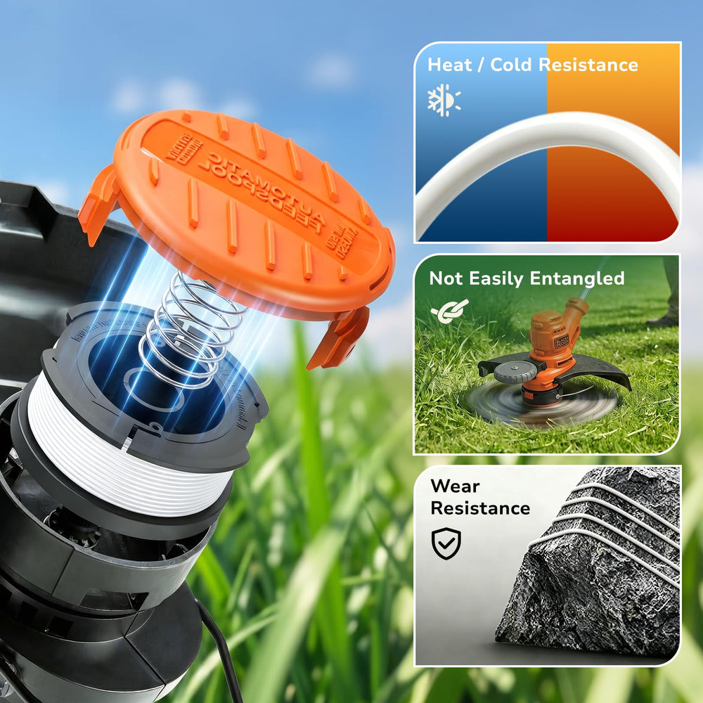 GreatBuddy trimmer line with BLACK+DECKER model compatibility