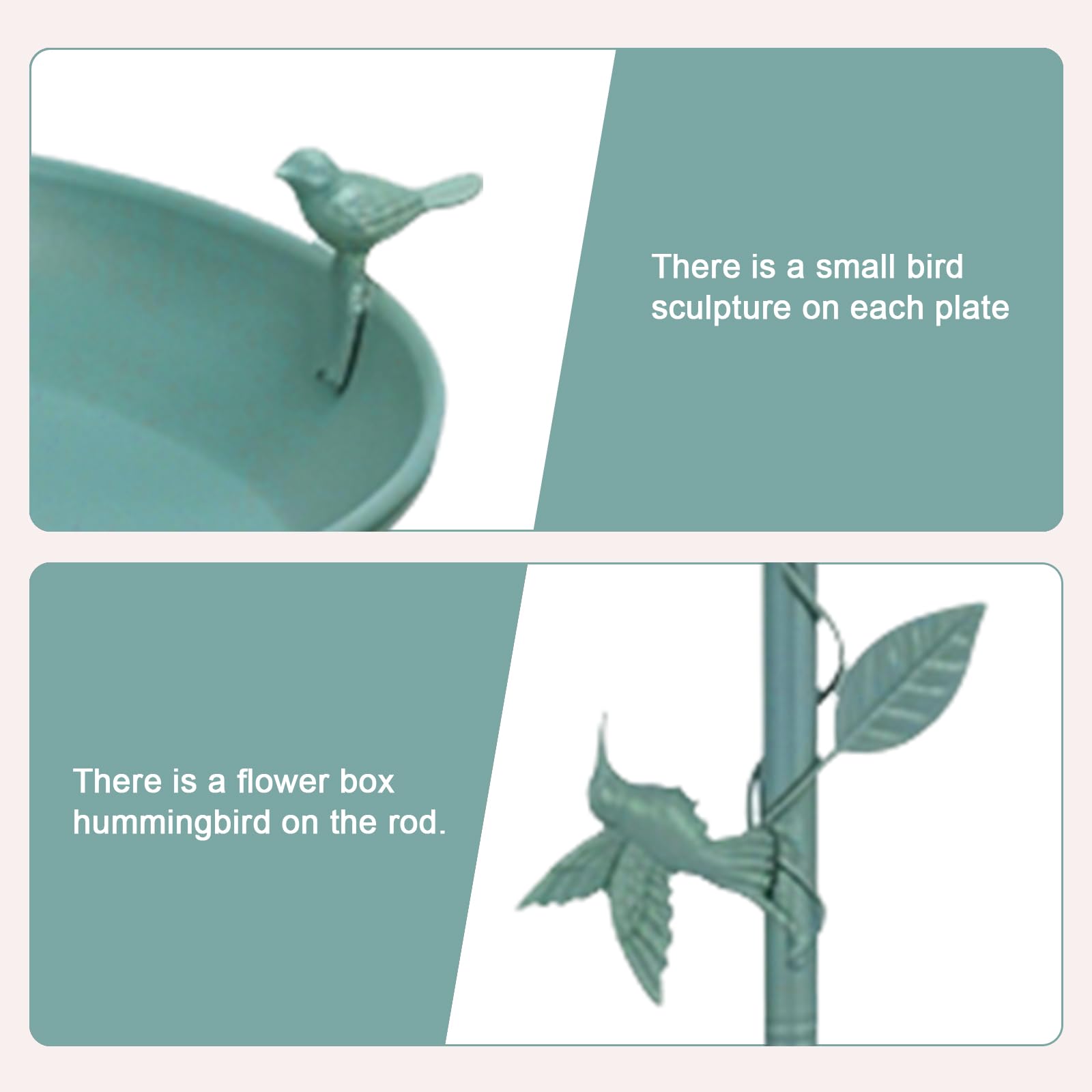 GRECOMEIN Metal Bird Bath assembly instructions