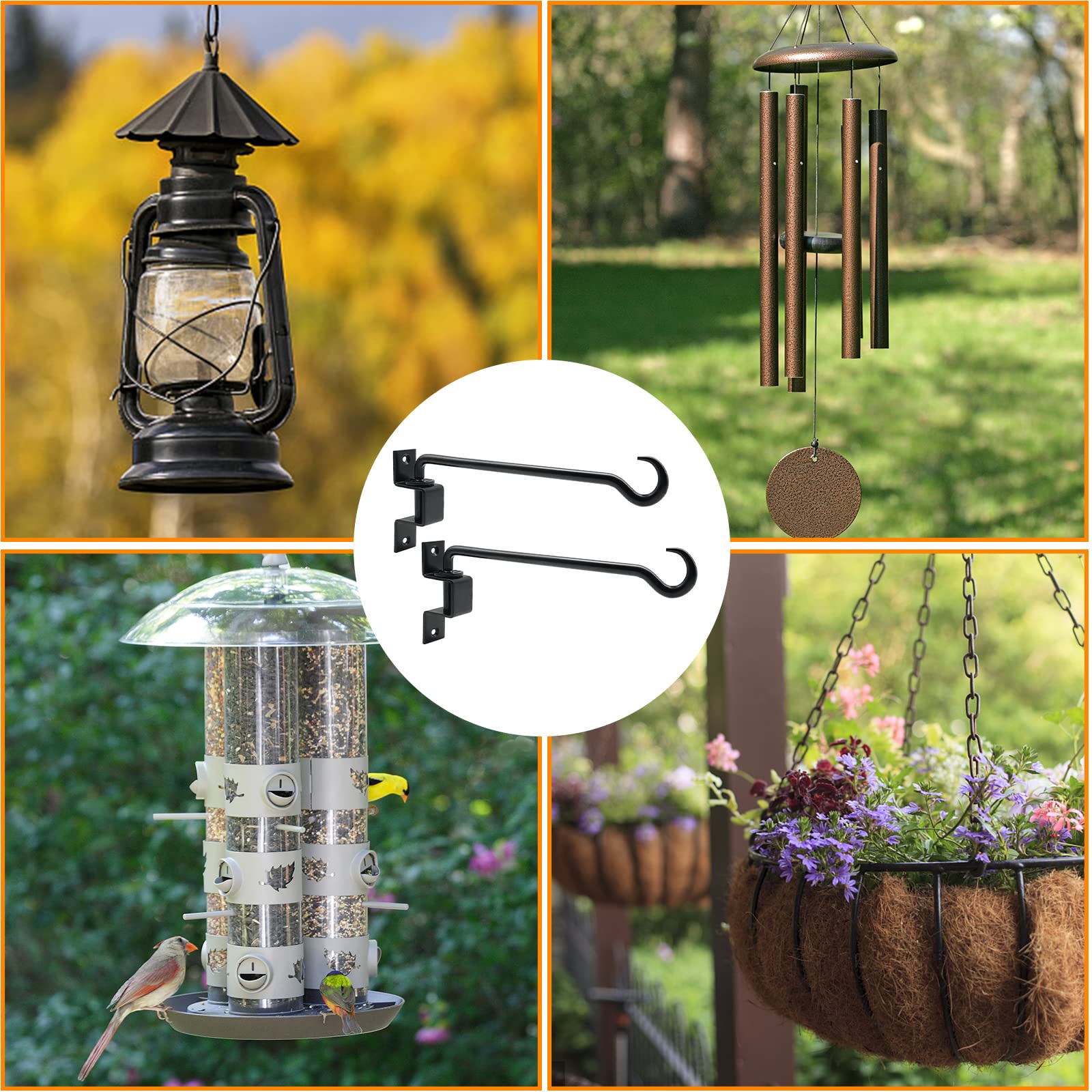 Greemov 12-inch plant hanger holding a bird feeder