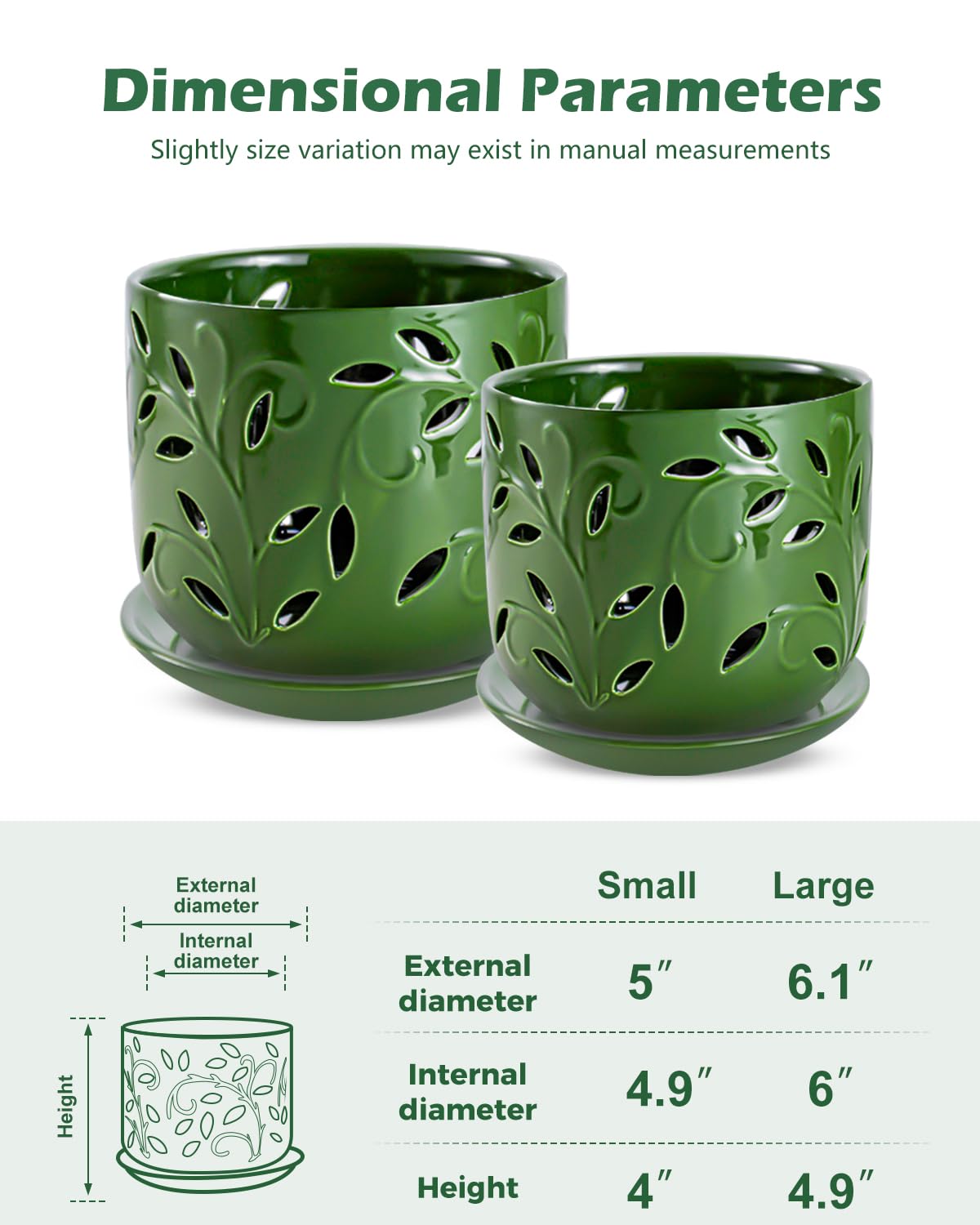 Green EFISPSS Orchid Pot showcasing modern design