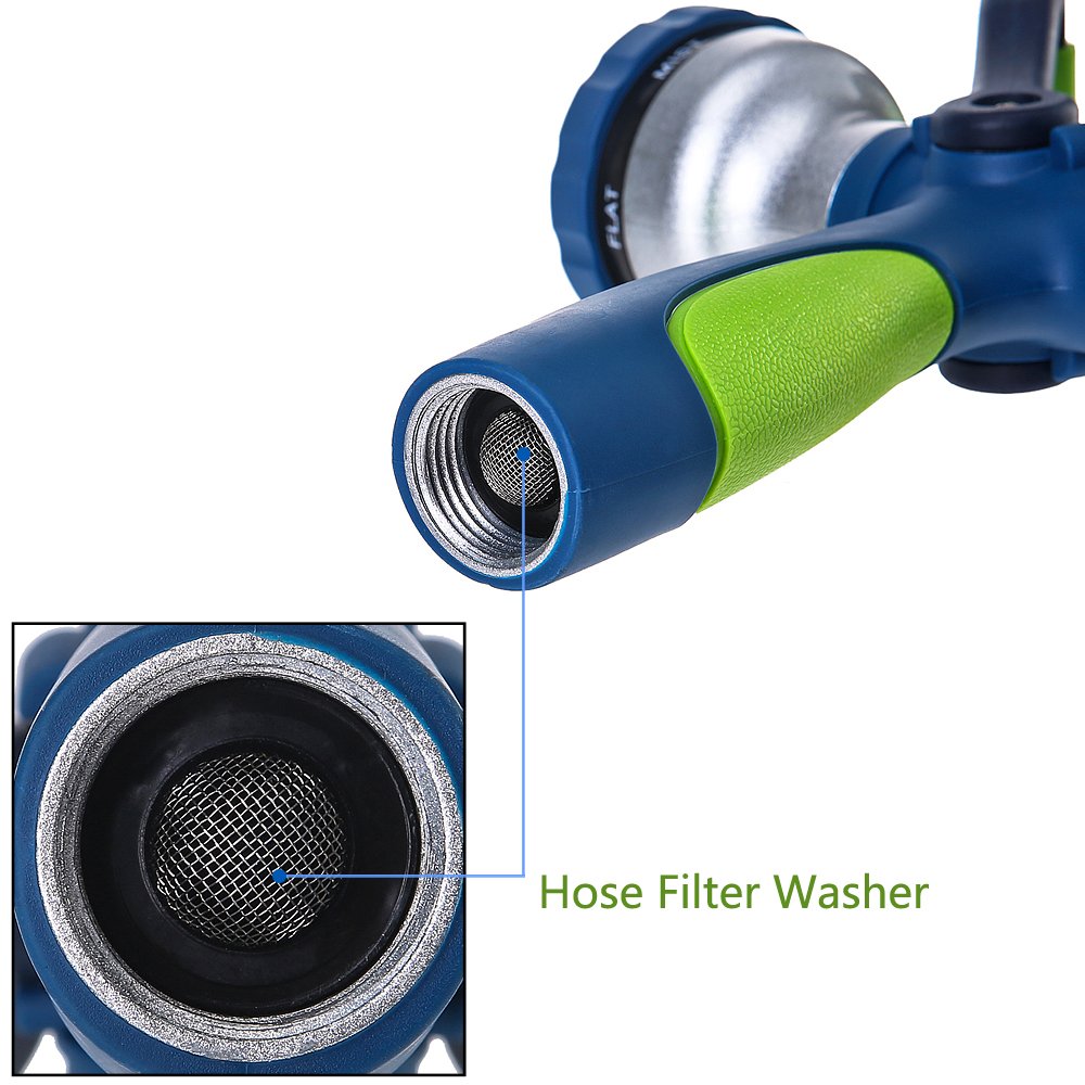 GREEN MOUNT Garden Hose Nozzle in a gardening setting