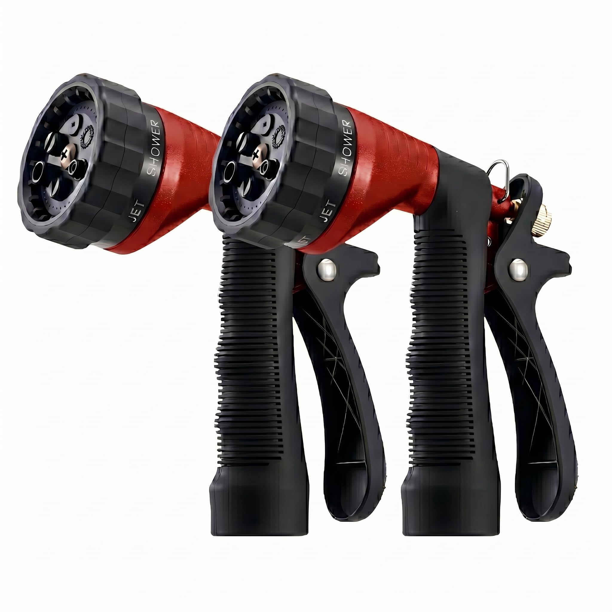 GREEN MOUNT Water Hose Nozzle Red front view