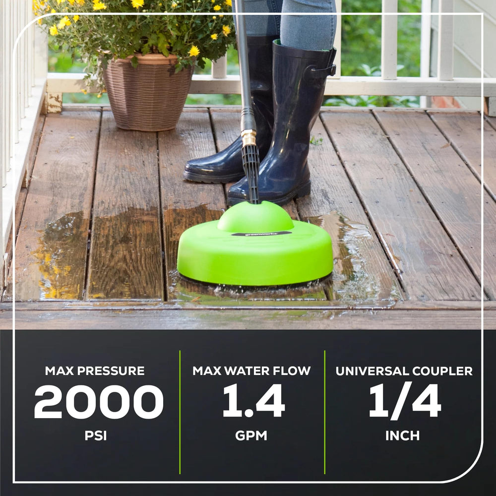 Greenworks 11-inch Surface Cleaner model 30012 packaging