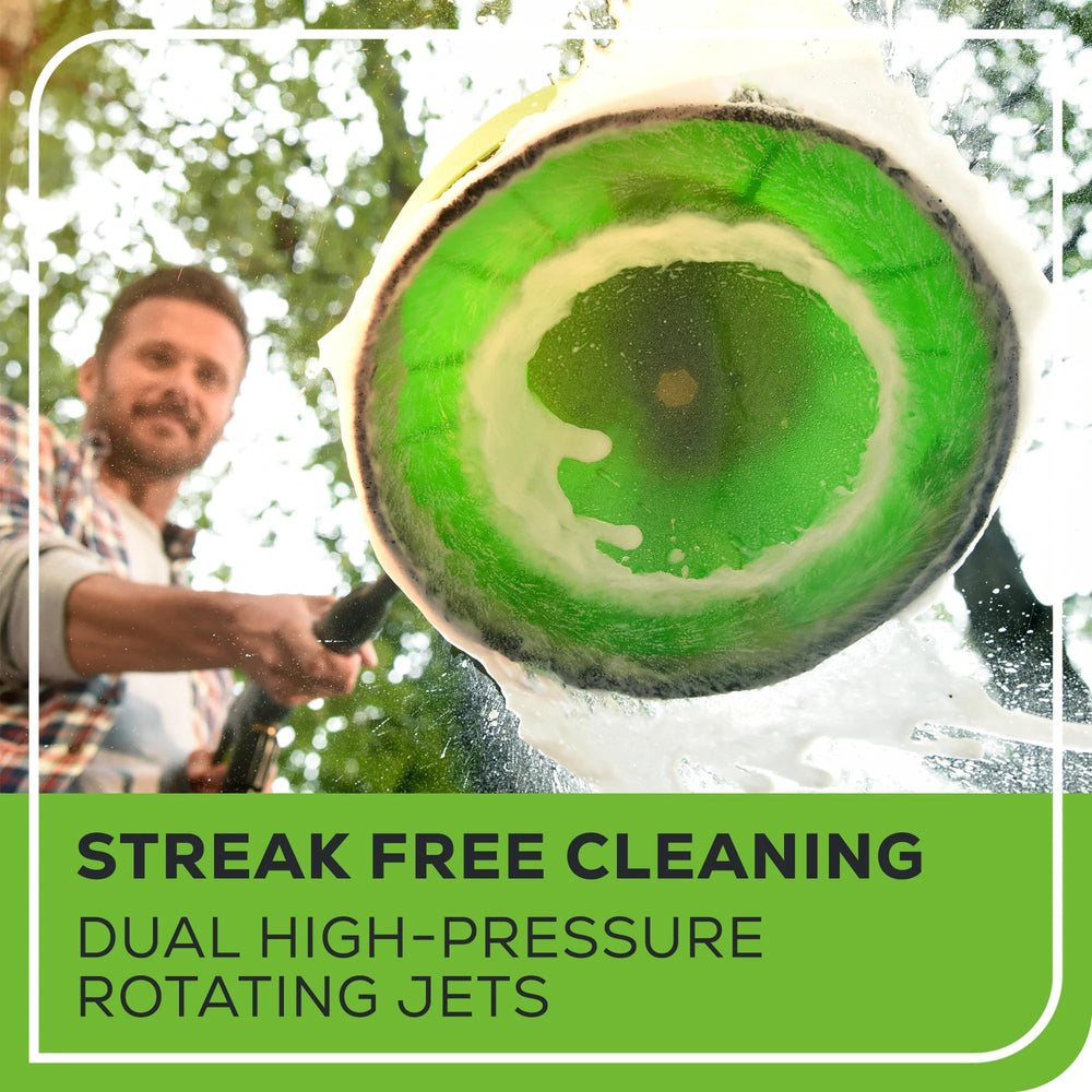 Greenworks 11-inch Surface Cleaner showing cleaning width