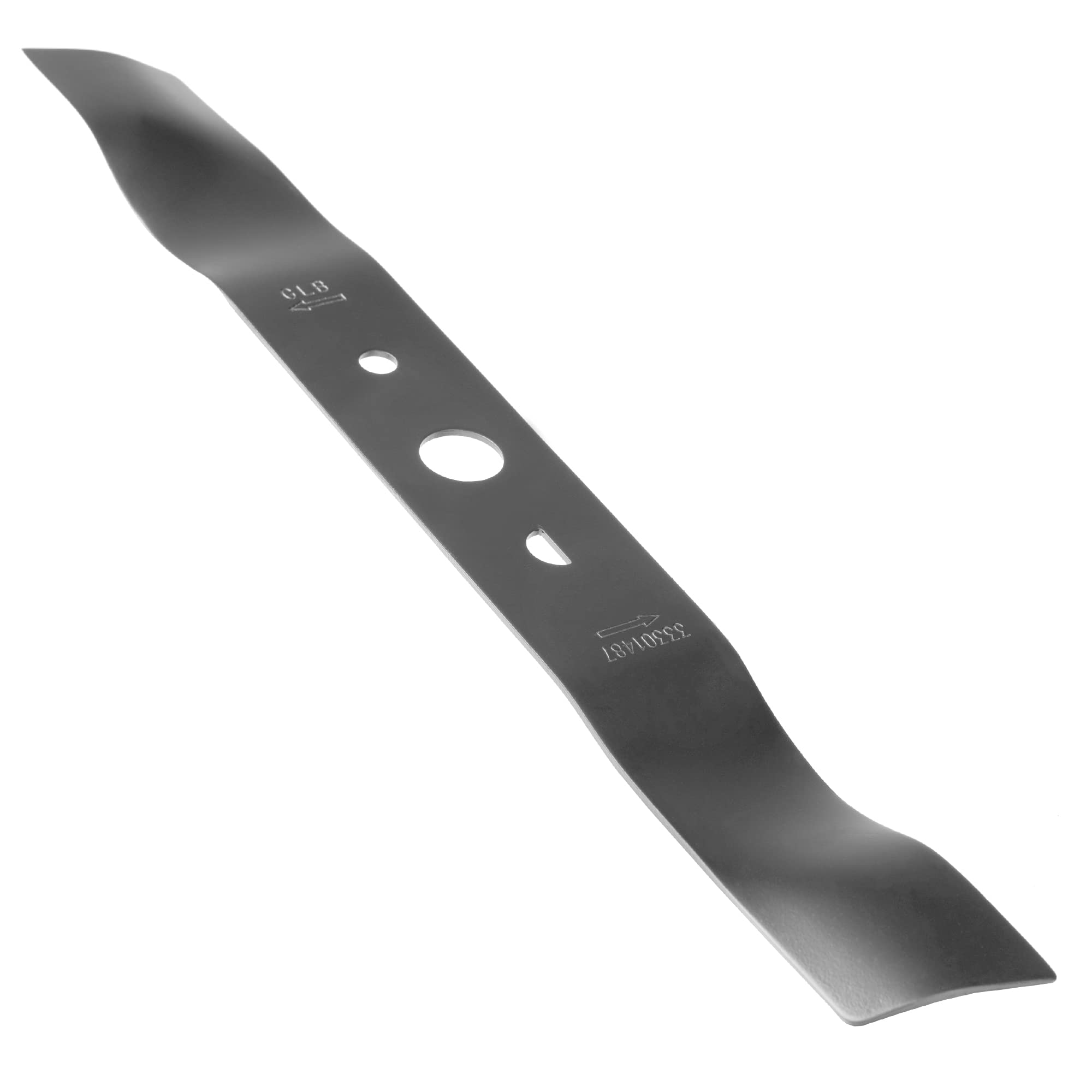 Greenworks 19-inch replacement lawn mower blade side view