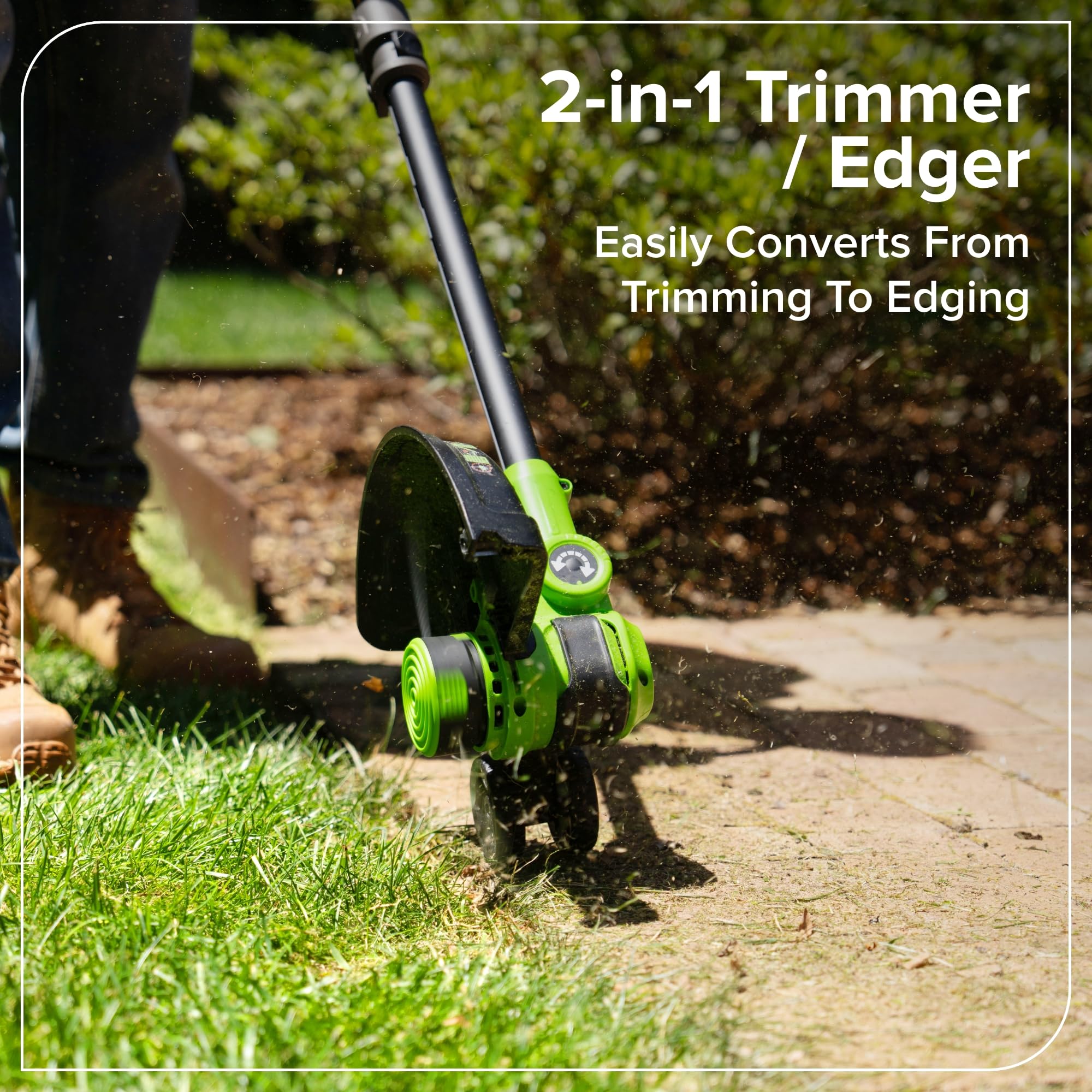 Greenworks 24V 12" String Trimmer with included blades