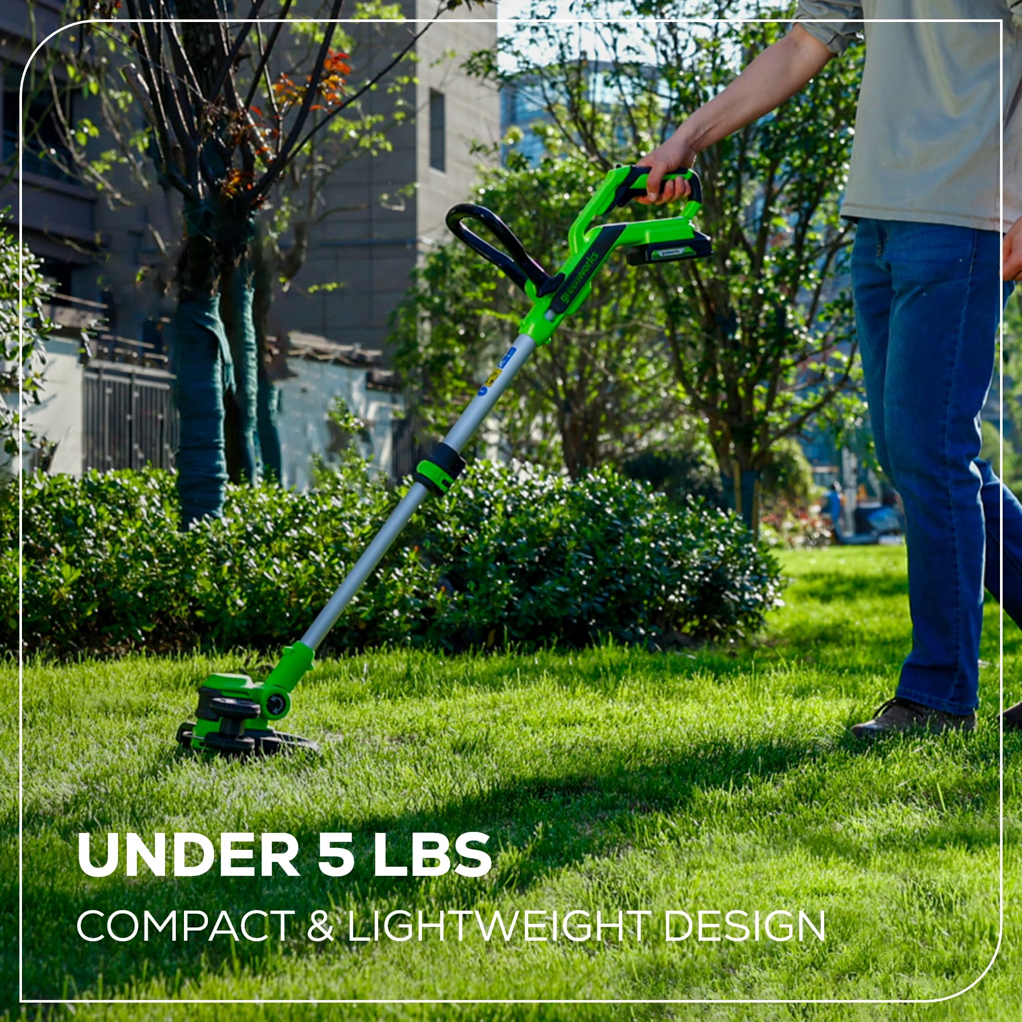 Greenworks 40V 13-inch Cordless String Trimmer packaging