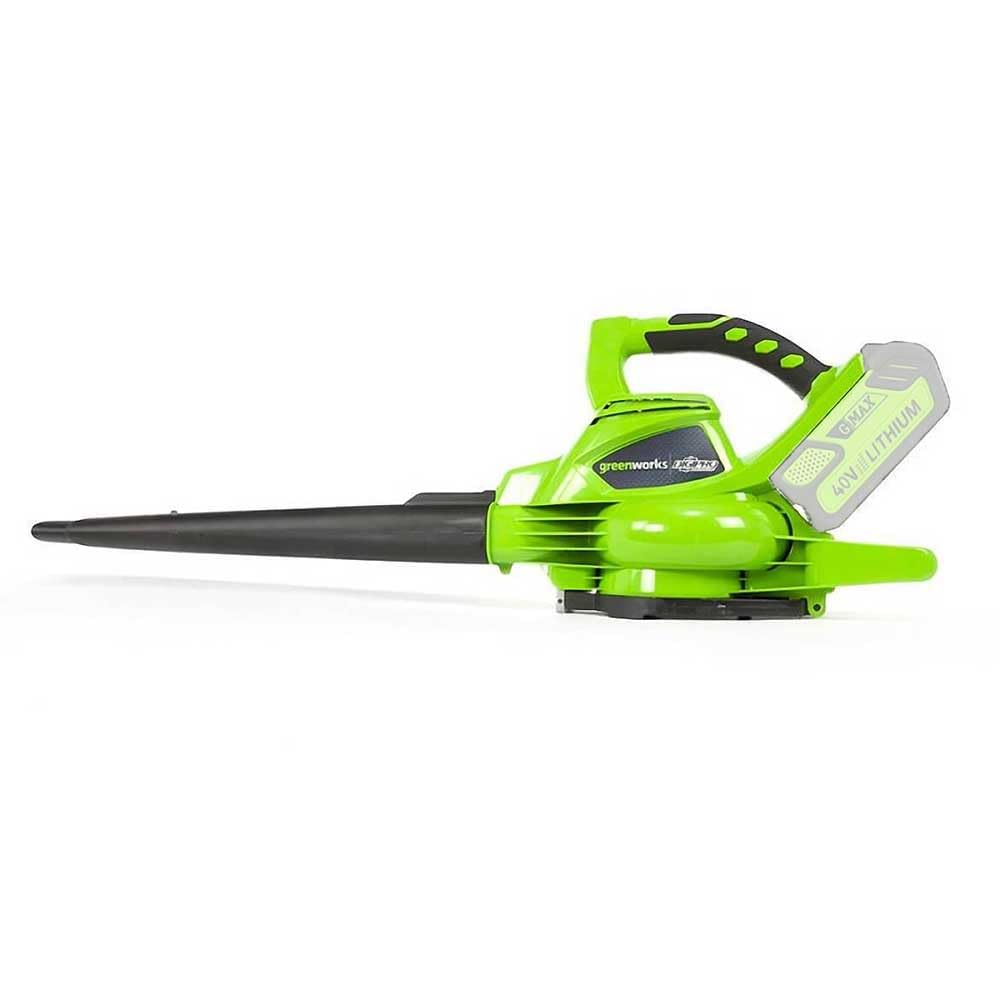 Greenworks 40V Leaf Blower/Vacuum tool-free conversion feature demonstration