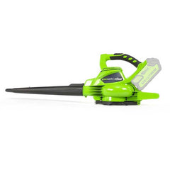 Greenworks 40V Leaf Blower/Vacuum tool-free conversion feature demonstration