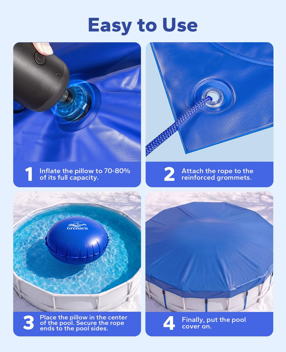 GRENACU Pool Pillow 6.5 FT round details and specifications
