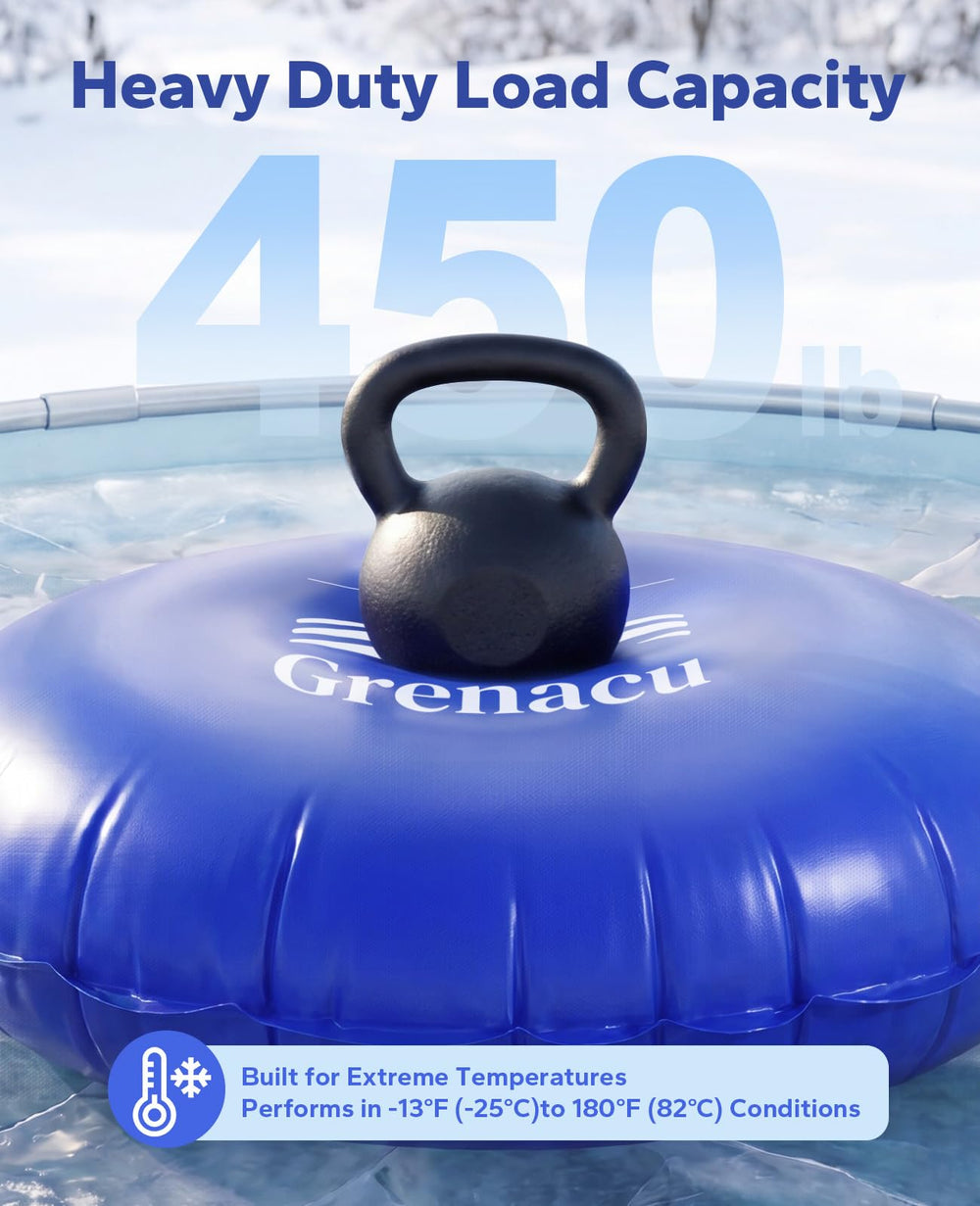 GRENACU Pool Pillow 6.5 FT round with repair patches