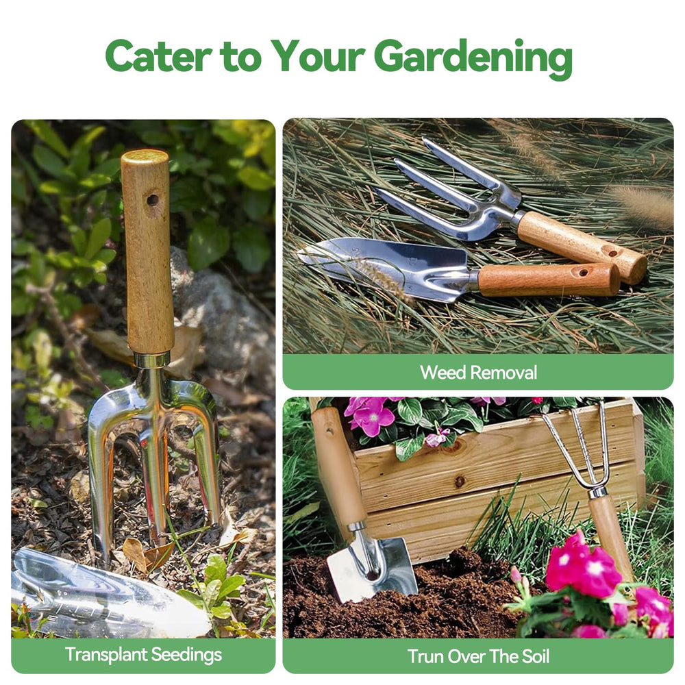 Grenebo gardening tools floral tote bag