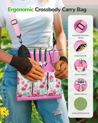 Grenebo gardening tools set including a trowel, pruner, and kneeling pad