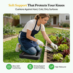 Grenebo Kneeling Pad black with textured base for stability