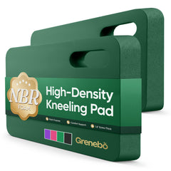 Grenebo Kneeling Pad green model front view, 1.6 inches thick