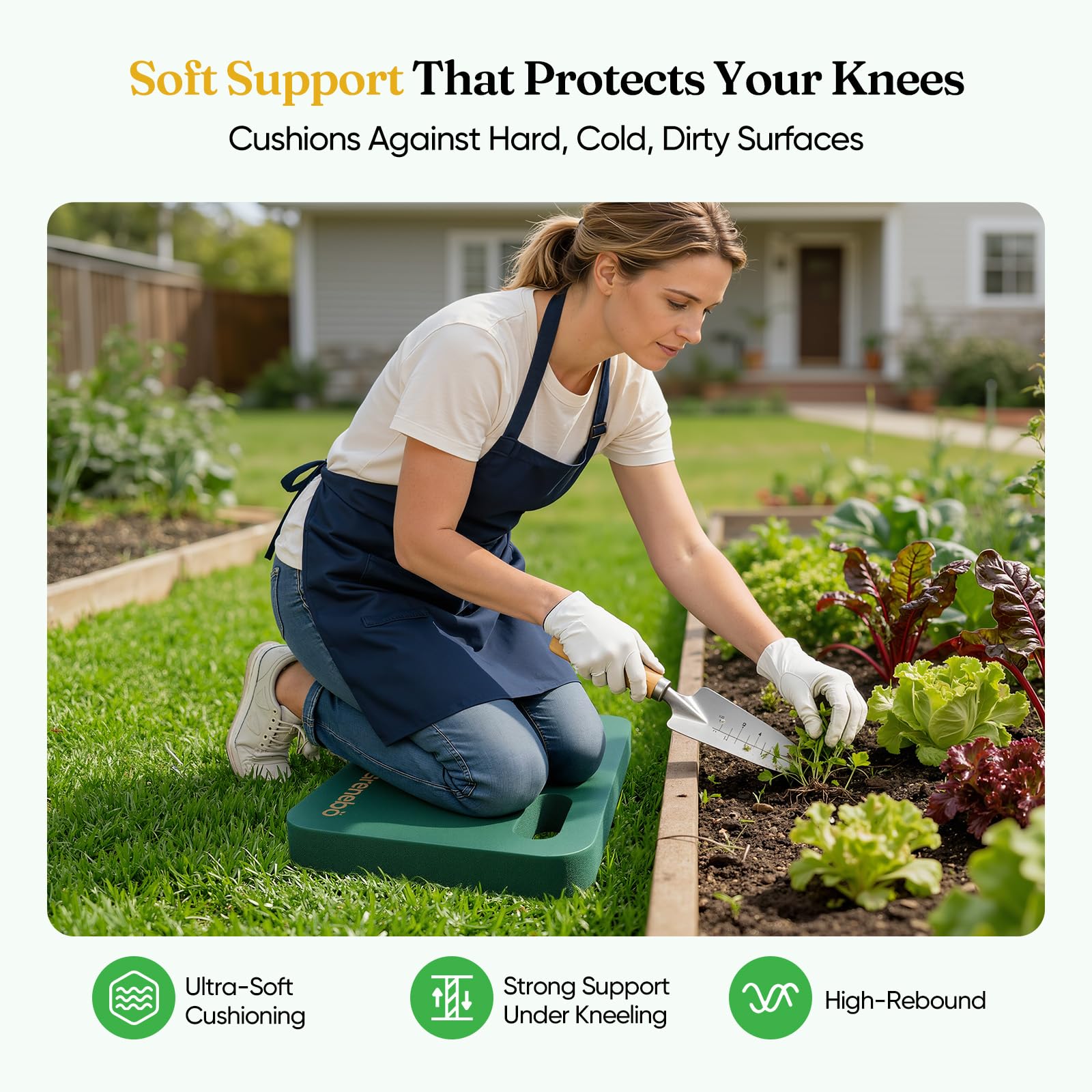 Grenebo Kneeling Pad in use while gardening on the ground