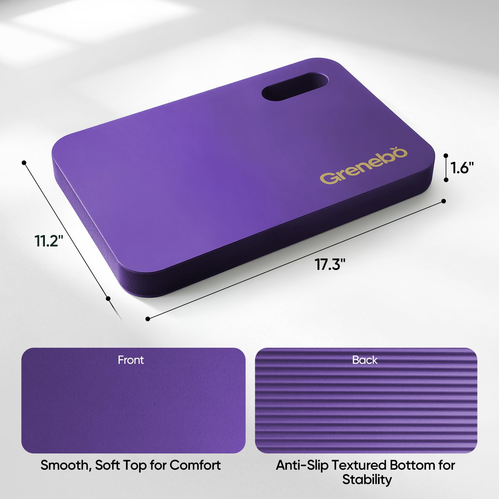 Grenebo kneeling pad purple used during gardening