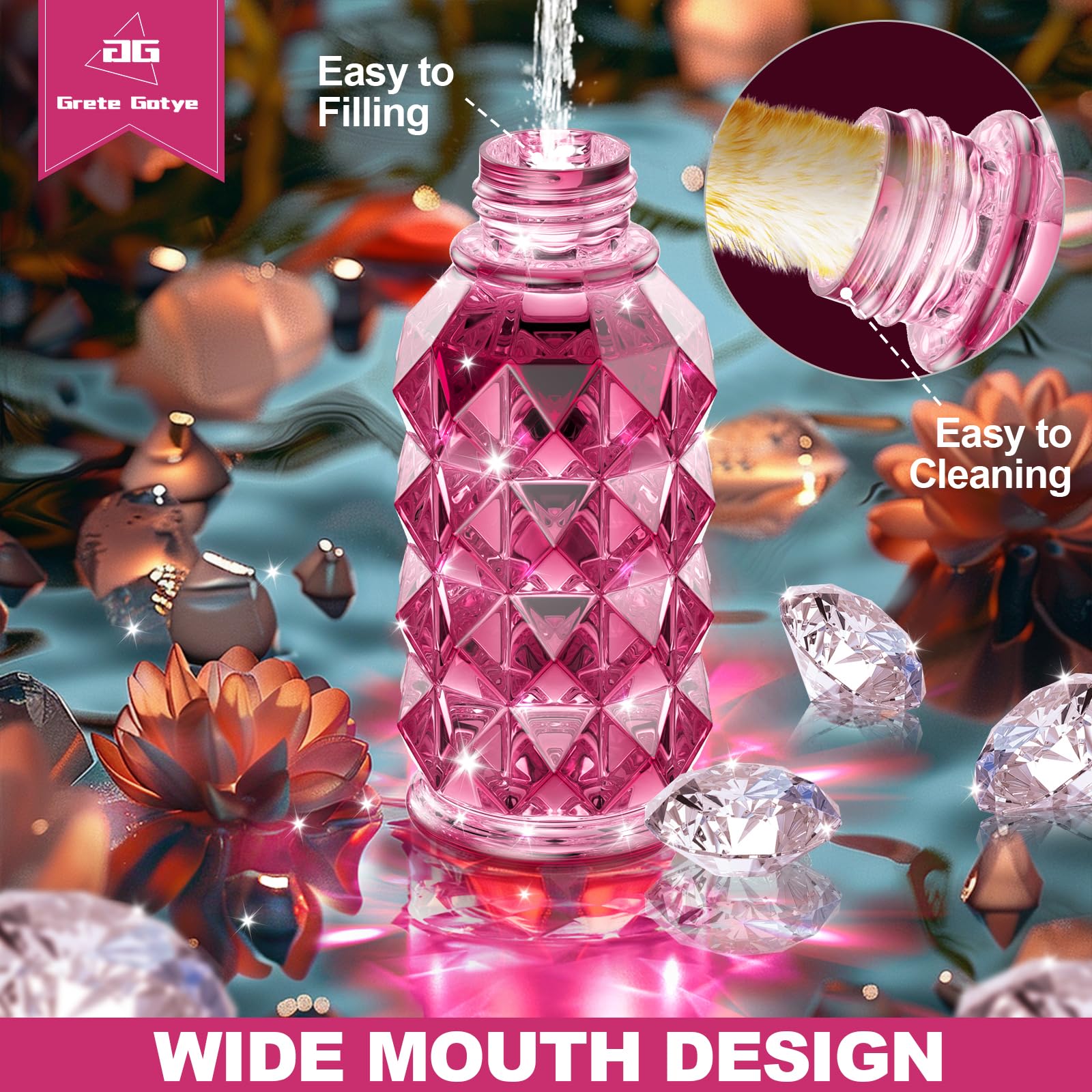 Grete Gotye hummingbird feeder showing the 25 oz capacity