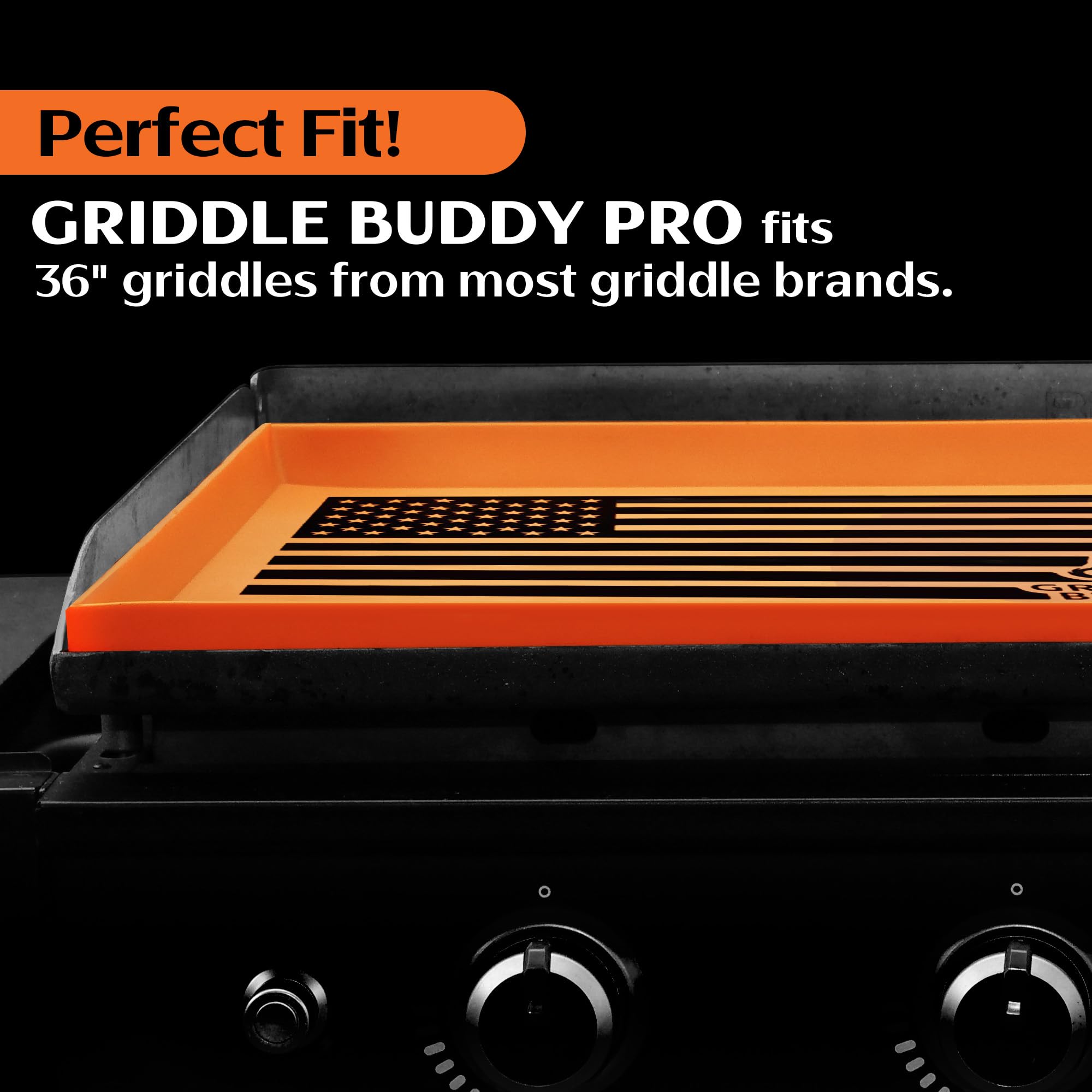 Griddle Buddy Silicone Mat showing food-grade quality