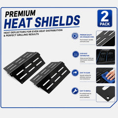 Grieptra Heat Deflector dimensions 13.25 x 8.75 inches