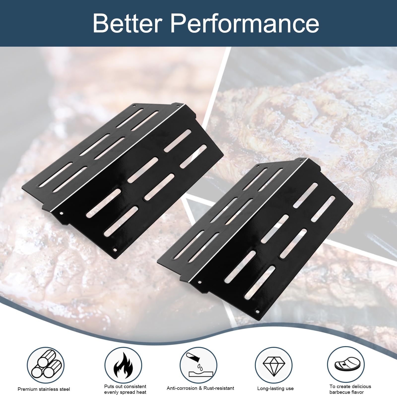 Grieptra Heat Deflectors from above showing smooth surface