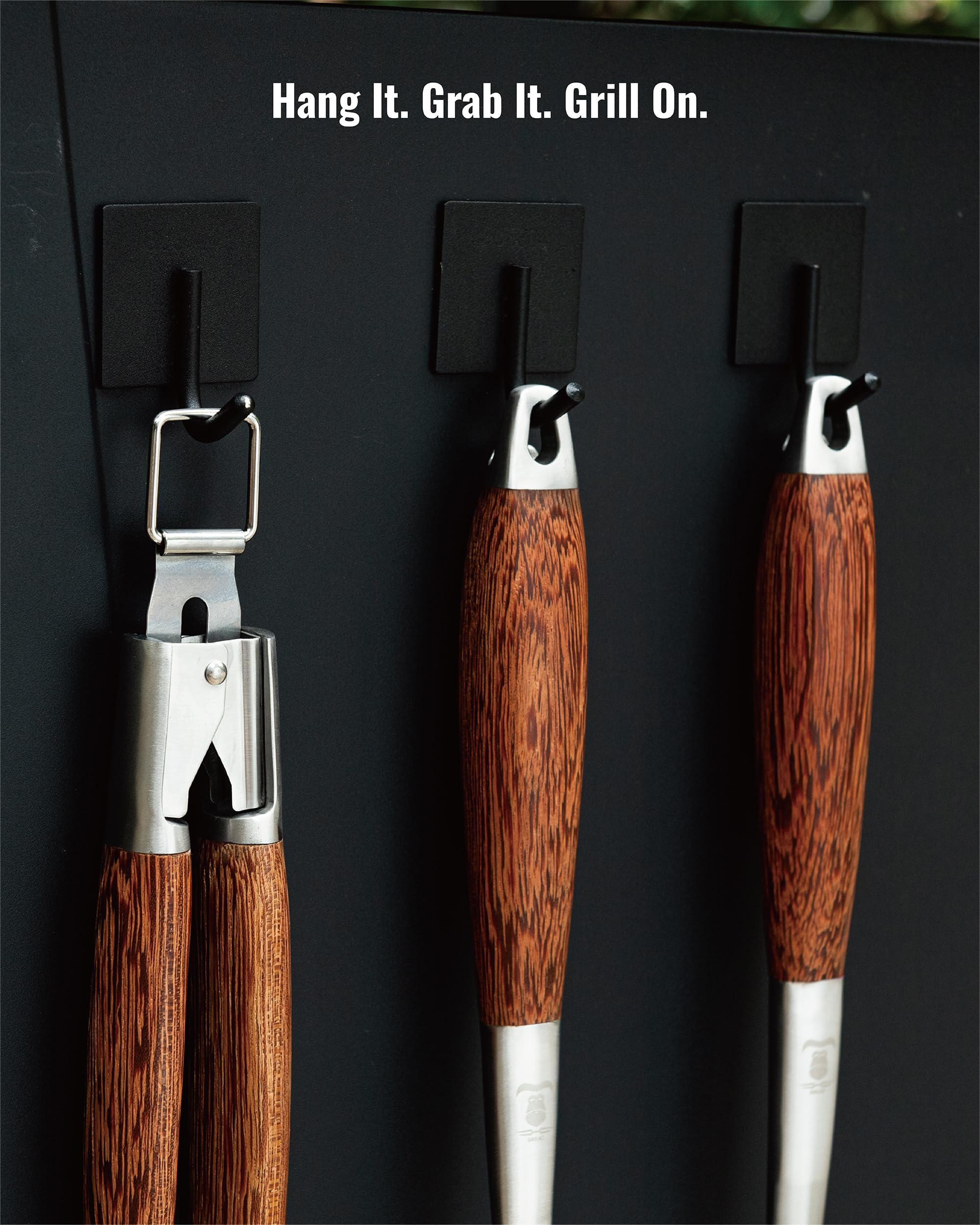 GRILAZ BBQ Grilling Tools Set displayed outdoors
