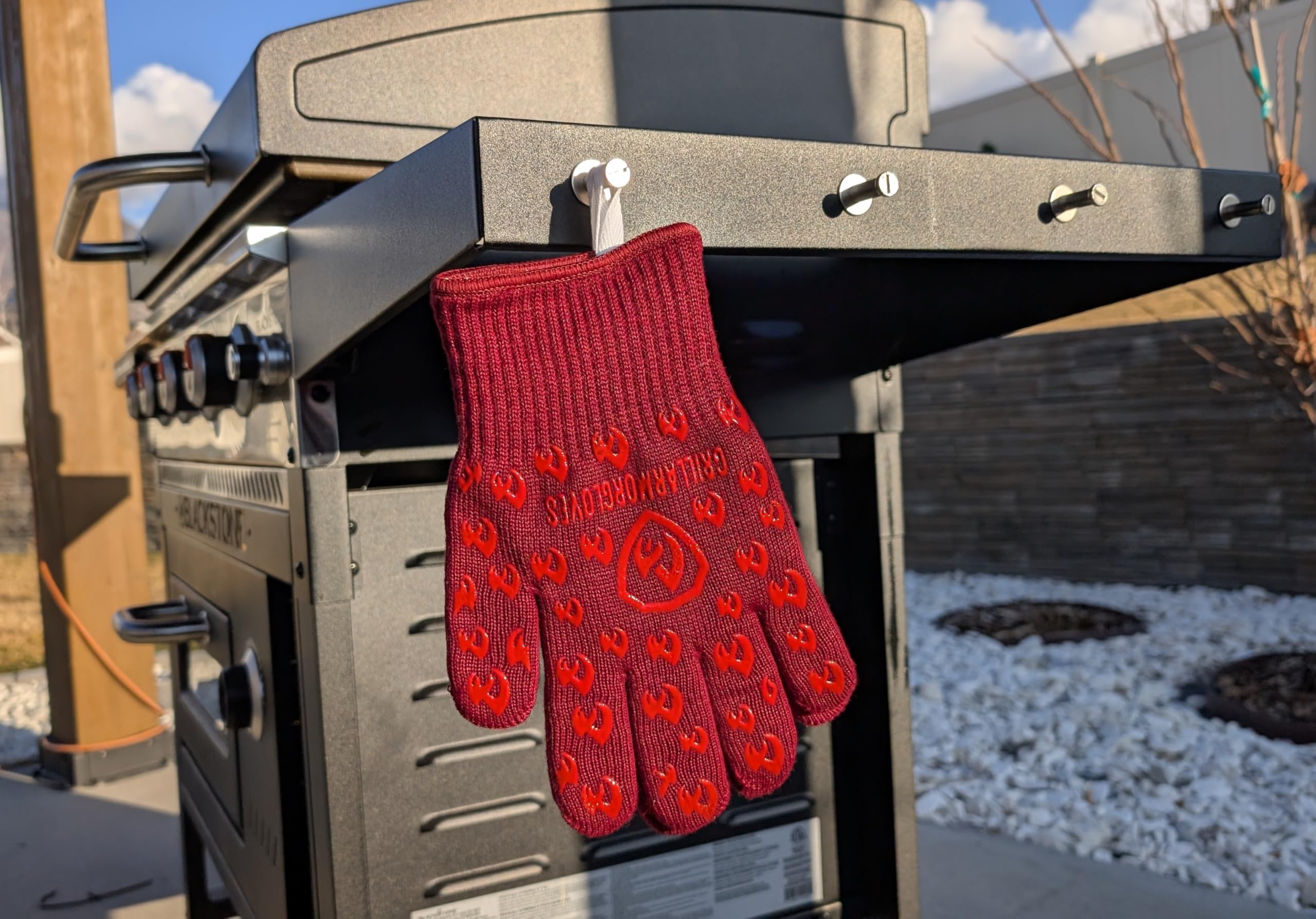 Grill Armor Gloves handling a hot pot