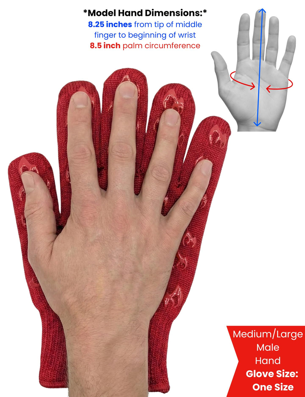 Grill Armor Gloves in use cutting vegetables