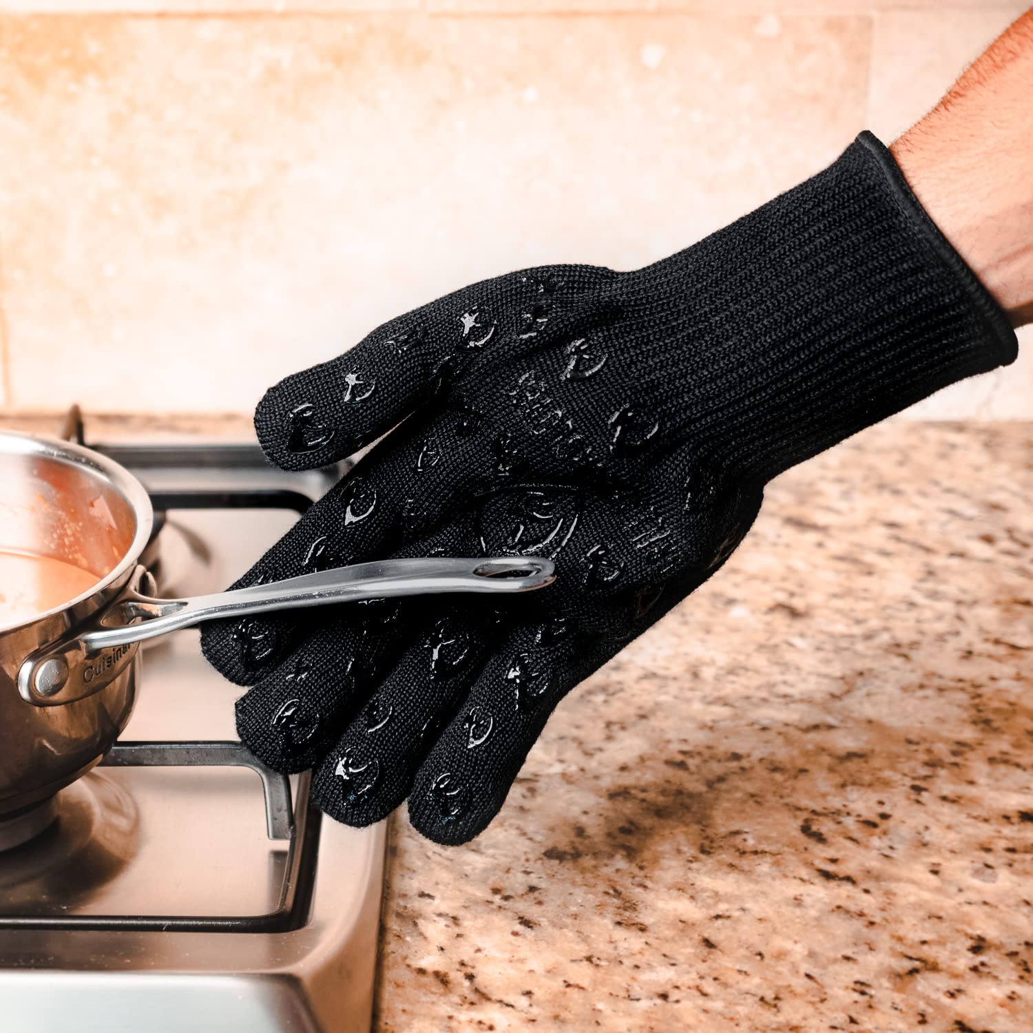Grill Armor Gloves showcased in a kitchen setting