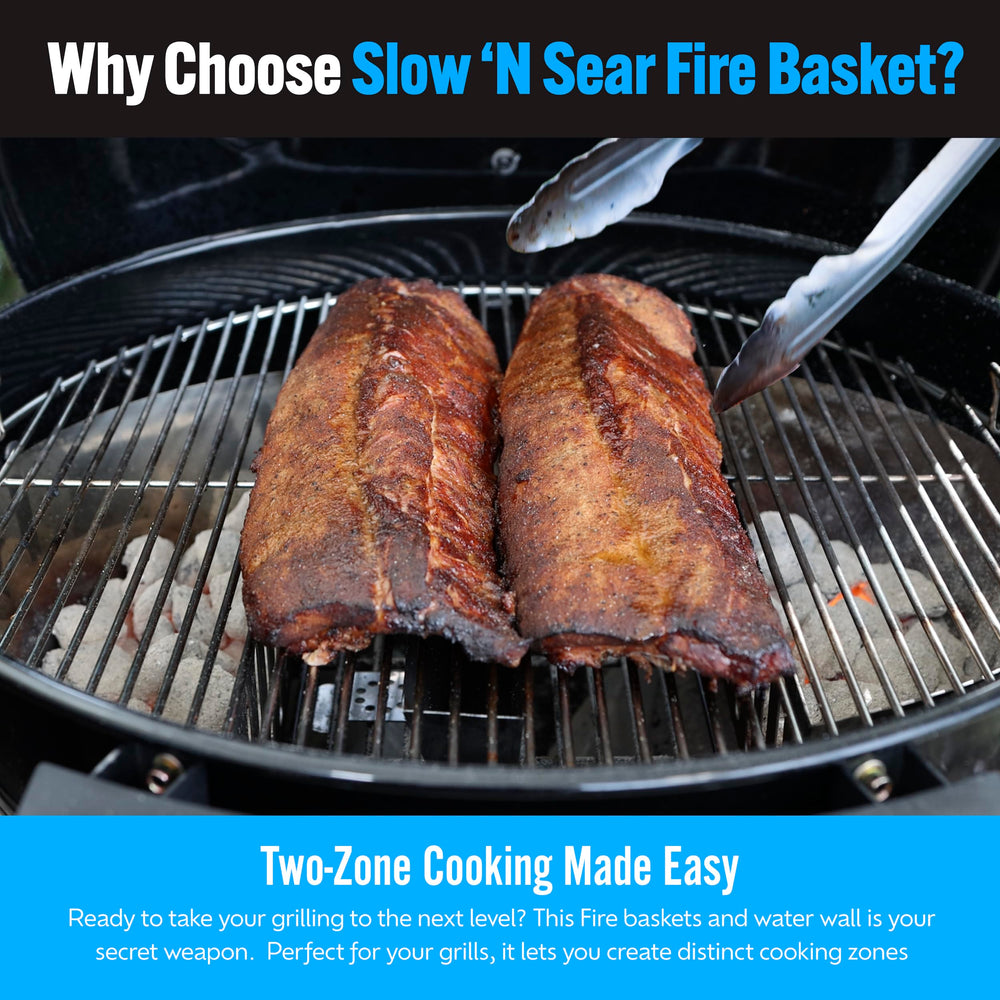 Grill cover for Slow 'N Sear FireBaskets