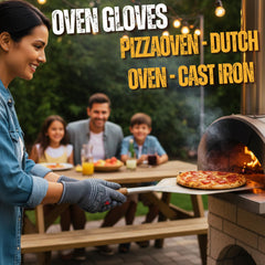 Grill Heat Aid Grill Gloves in use while grilling