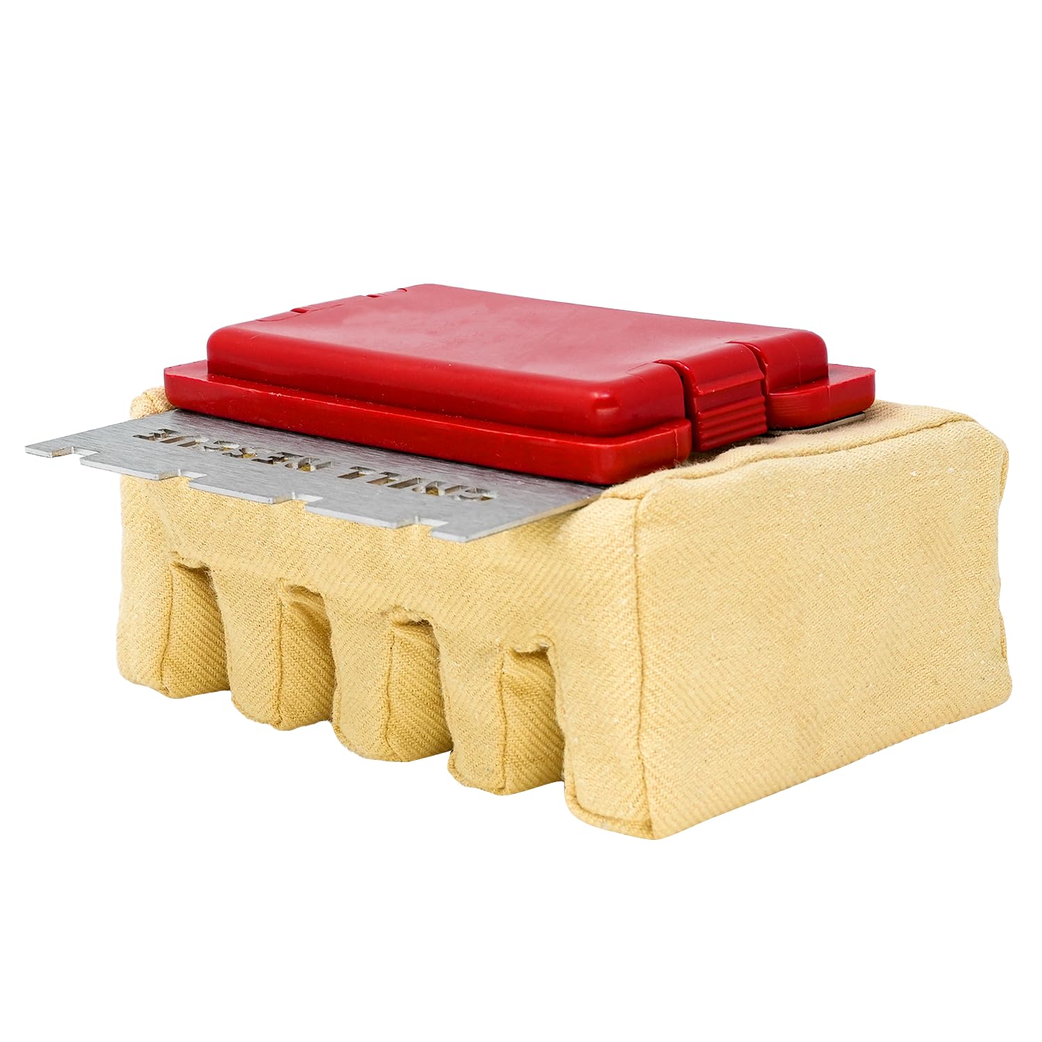 Grill Rescue Deep Grate Cleaner Head with scraper, front view