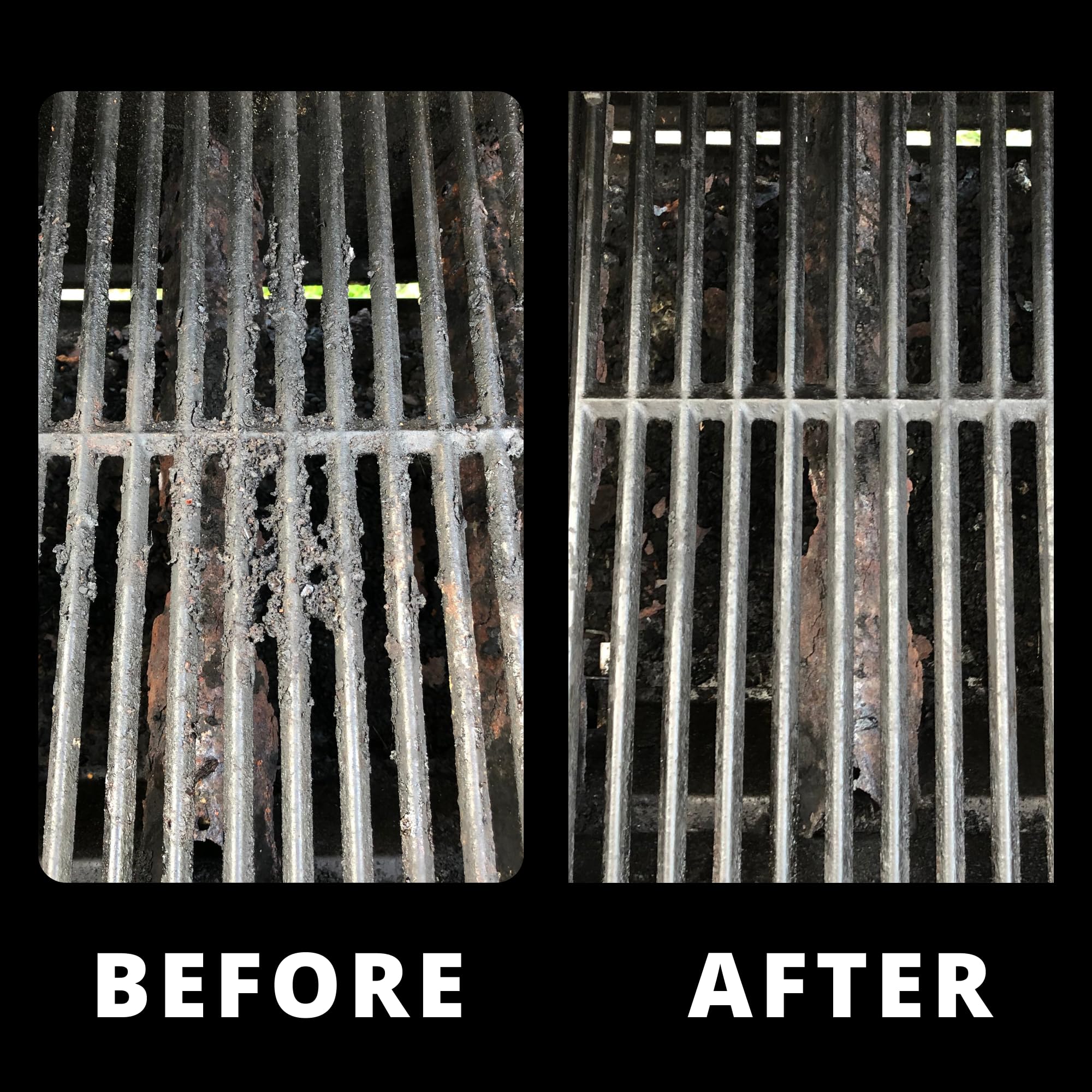 Grill Rescue Replacement Head in use on a hot grill